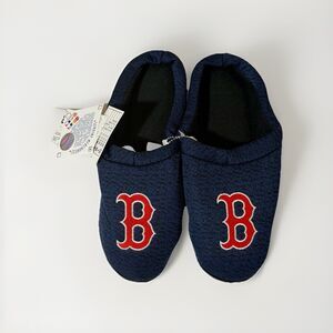 FOCO Boston Red Sox Knit Slippers Navy MLB House Shoes Men’s L 11-12 NWT